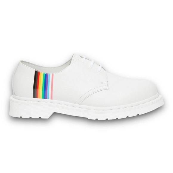 Dr Martens 1461 For Pride Oxford Smooth White Rainbow Shoes Mens 8 Womens 9 New main image 10